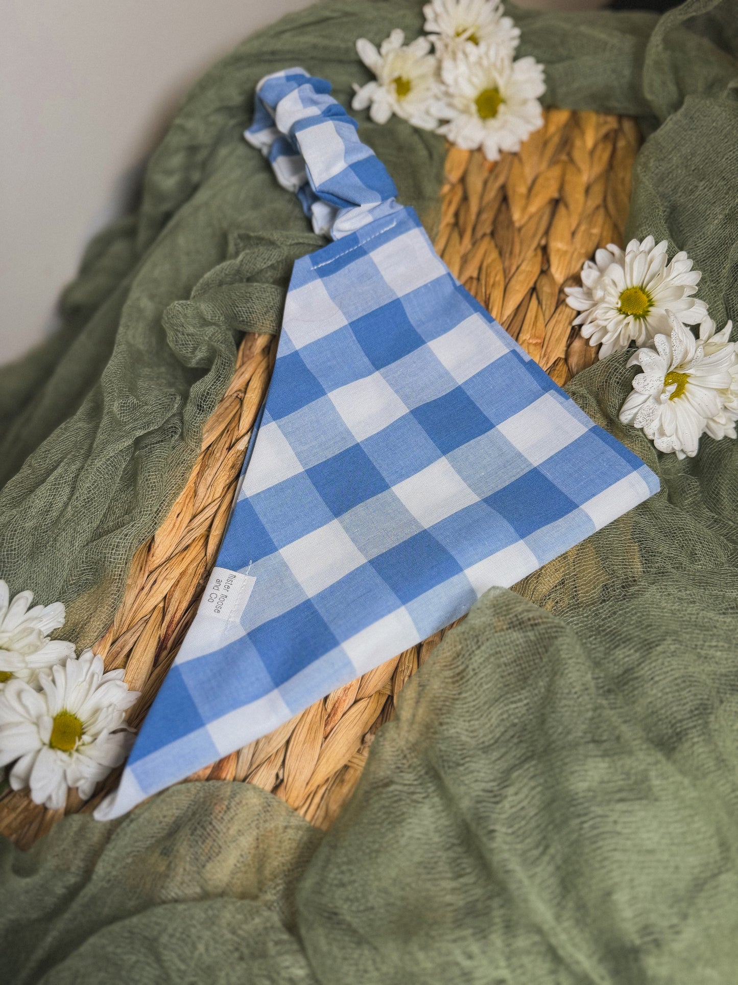 blue gingham