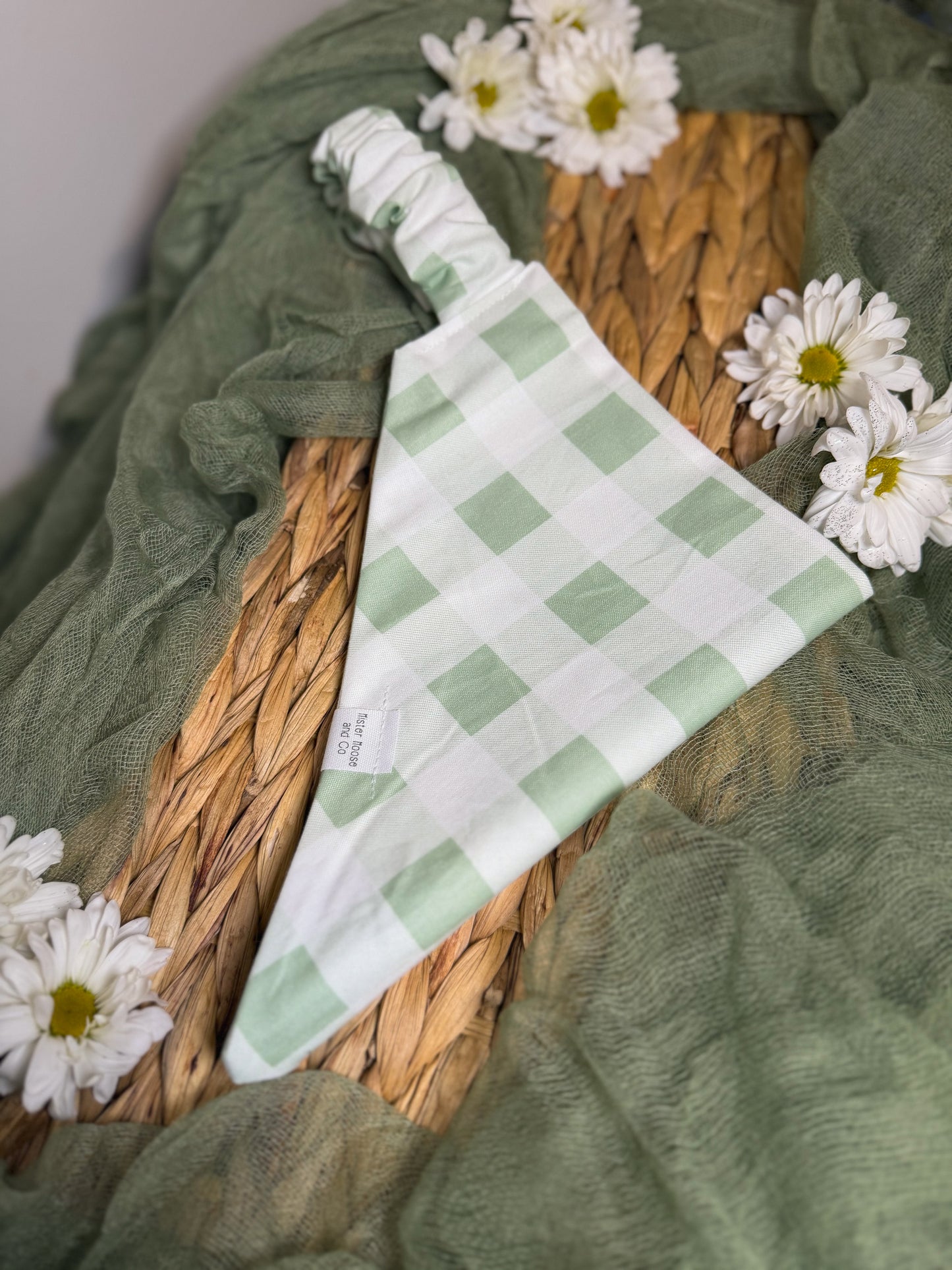 sage gingham